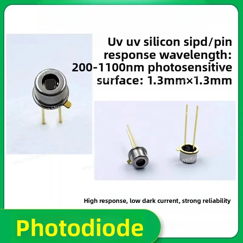 

Фотодиодный детектор NSPU1.3 200-1100 нм, 1,3 мм, кремниевый УФ-фотодиод, в корпусе PIN/PD TO для УФ-ИК-светоизмерения