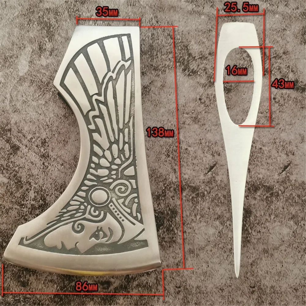 Jungle Goddess Pattern Axe Head Unsharpened for Outdoor Camping Axe Hand Axe Man Gift