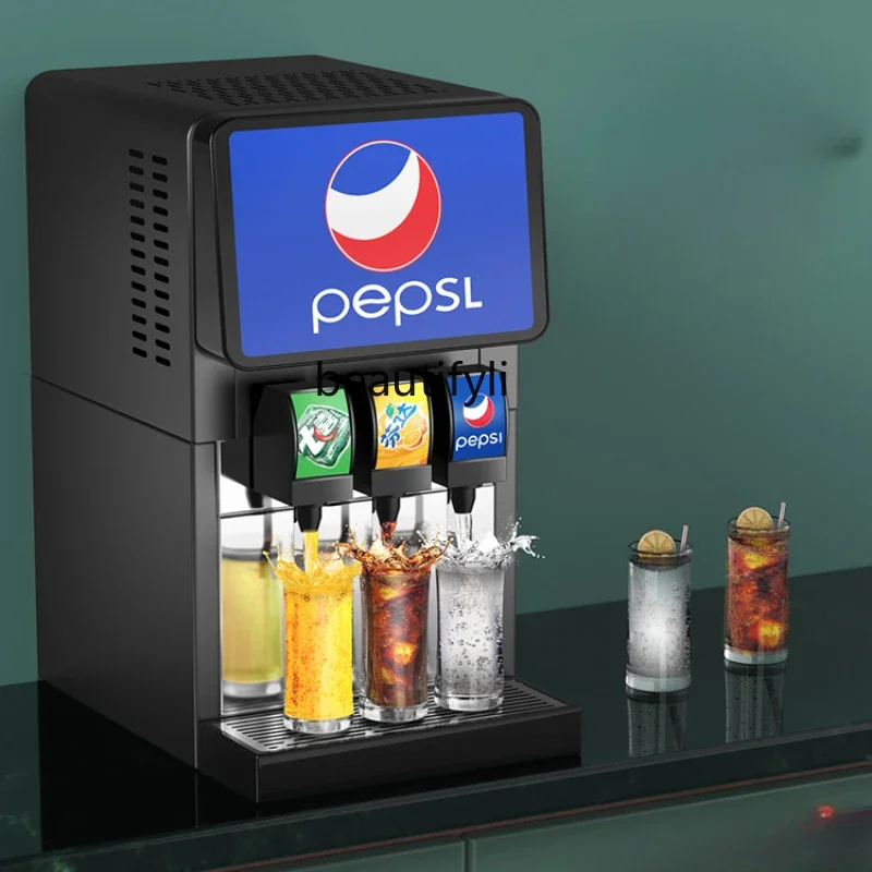 E132 Commercial Syrup Ready-to-Adjust Cold Drink Machine Ready-to-Adjust Three-Valve Buffet Carbonic Acid Automatic Beverage Mac