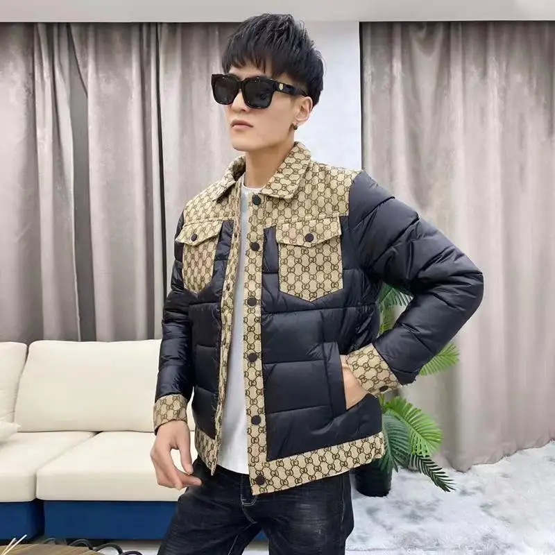 

Winter men's trendy brand men's cotton-padded clothes Korean version trendy winter coat men