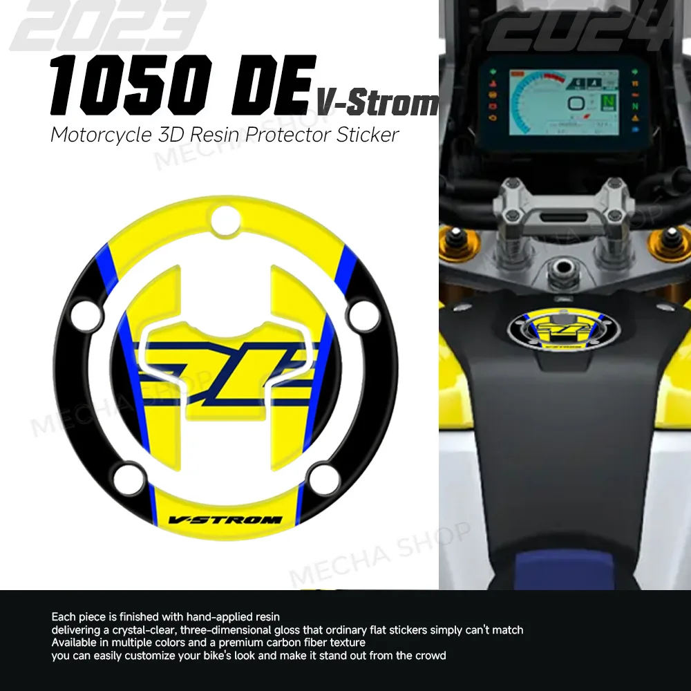 For V-Strom 1050DE 2023 2024 Accessories 3D Resin Sticker Protection Kit