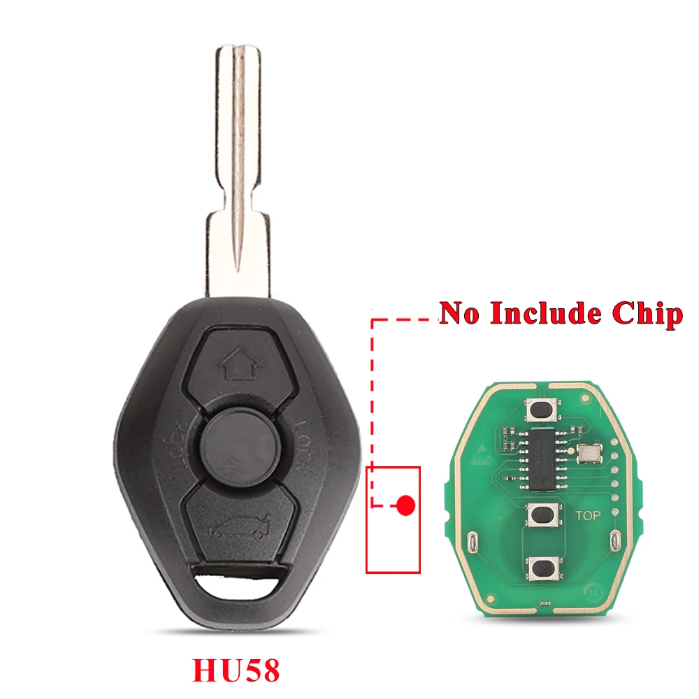 Jingyuqin 315/433MHz ID44 Chip EWS System Autofernbedienung für BMW E38 E39 E46 X3 X5 Z3 Z4 1/3/5/7 Serie Schlüsselloser Zugang Sender