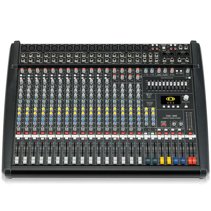 New 16 Channel Stereo o Mixer Recording Console Mixer for Studio /Stage