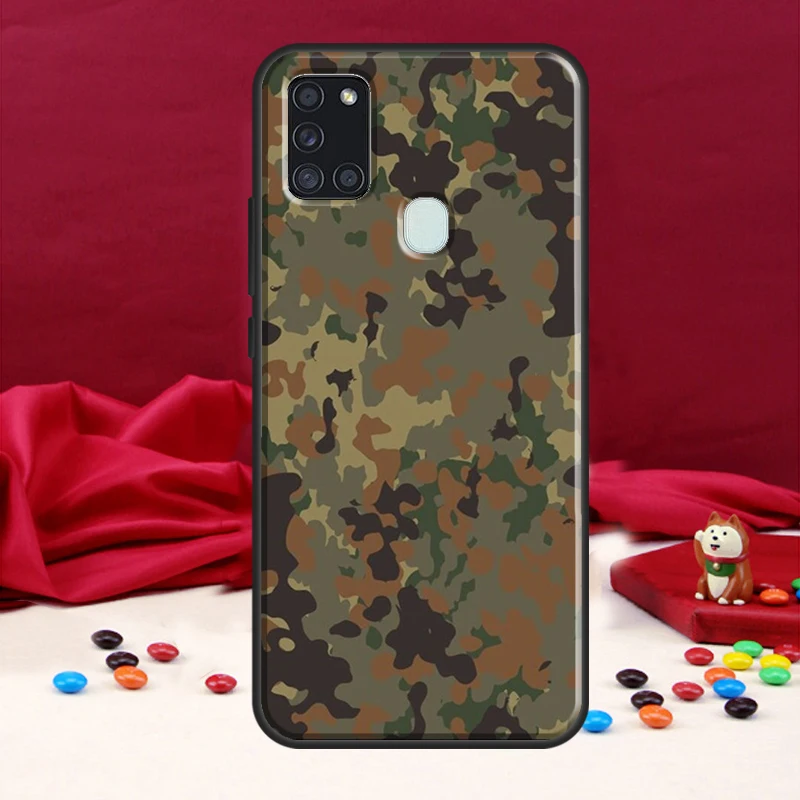 Flecktarn Camouflage Camo For Samsung Galaxy A34 A54 A14 A71 A51 A31 A11 A12 A22 A32 A52 A72 A50 A13 A53 Case