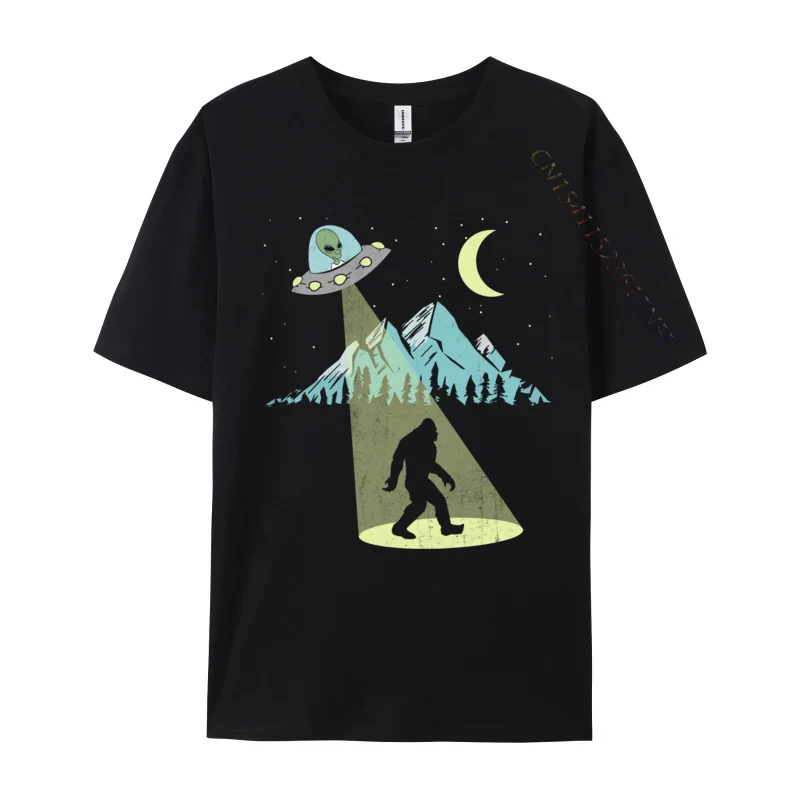 

Moon Mountain Alien Men Slim Fit Printed On Luxury Designer T-Shirts O-Neck Cotton Fabric T Shirts Europe Casual T-Shirts