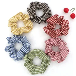 Fashion Plaid Headbands for Girls Women Colorful Hair Scrunchies Cute Hair Bands Girls Hair Accessories Ponytail Holder