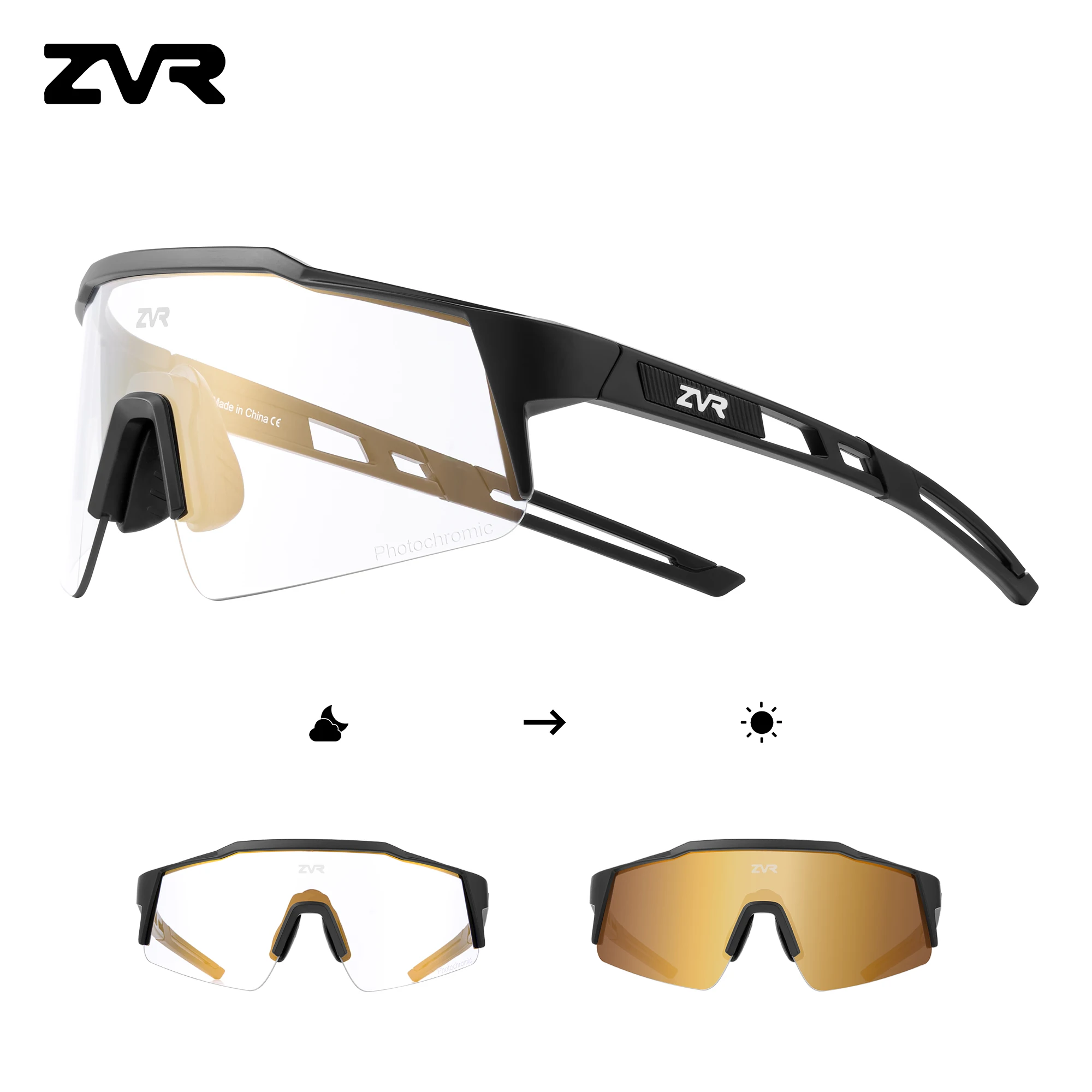 

Цветные фотохромные велосипедные очки ZVR, спортивные солнцезащитные очки для пешего туризма, велосипедное оборудование, очки, солнцезащитные очки для бега на открытом воздухе