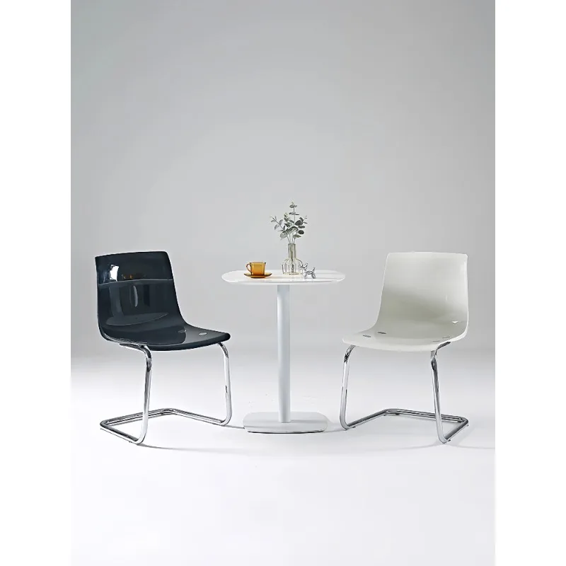 Acrylic chair transparent chair island table dining back dining chair Nordic ins simple Internet celebrity home Toya