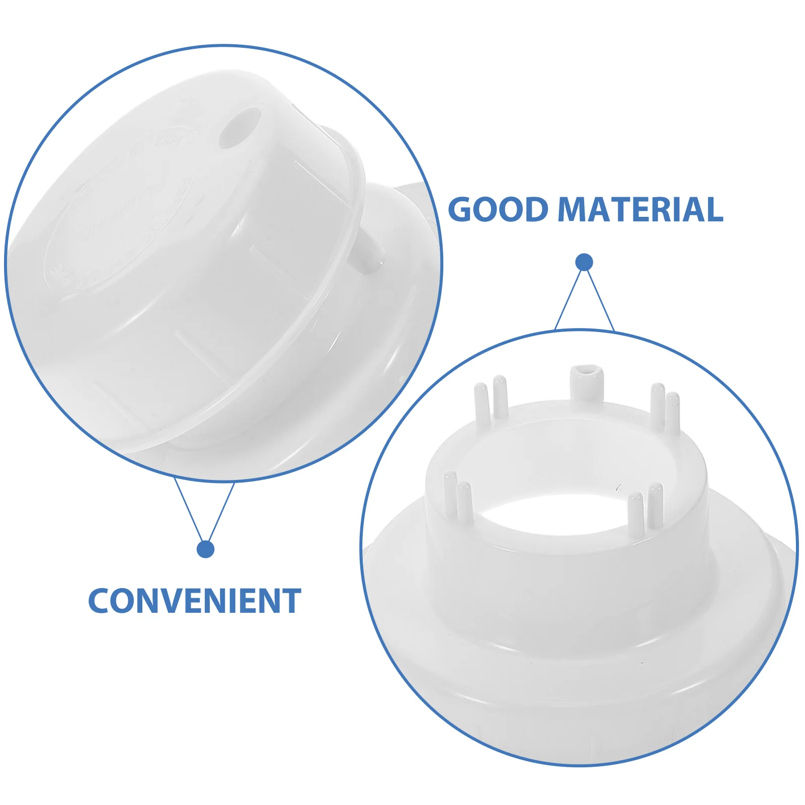 

2 pcs Rv Vent Cover Sewer Plumbing Cap Durable Pp Easy Install For Rv Boat Trailer Roof Ventilation Protection Cover Cap Parts
