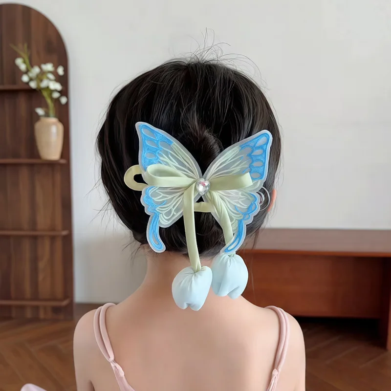 

Trendy Half-Up Hair Clip That Doesn'T Hurt the Head, Cute Hair Accessory, Yarn Hair Clip, Fabric Simple Hairpin for Women