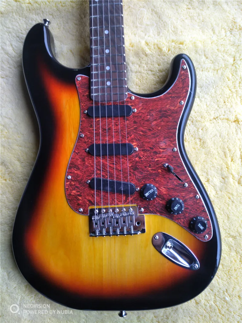 Customizable Multiple Colors 6-String Electric Guitar Phoenix Wood Body Maple Wood Neck Rosewood Fingerboard