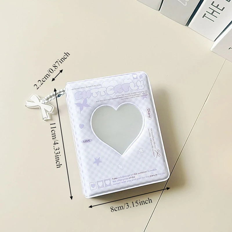 3 Zoll Koreanischer Ins-Style Fotokartenordner 40 Taschen Herzförmiges Kartenalbum Polaroid Fotoalbum Kartentasche Aufbewahrungstasche – Detail 7