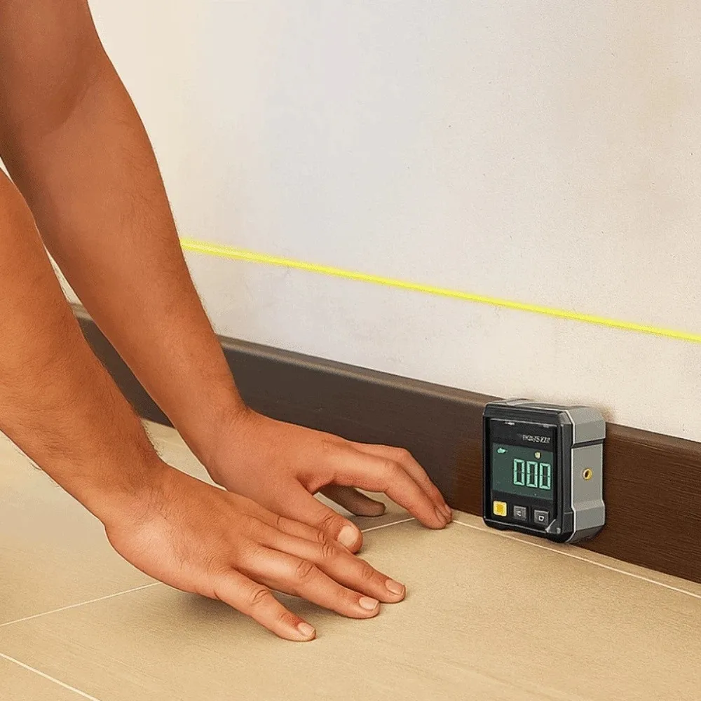 Four Sided Display Angle Gauge Magnetic Suction Digital Display Angle Gauge Compact Quick Measurement