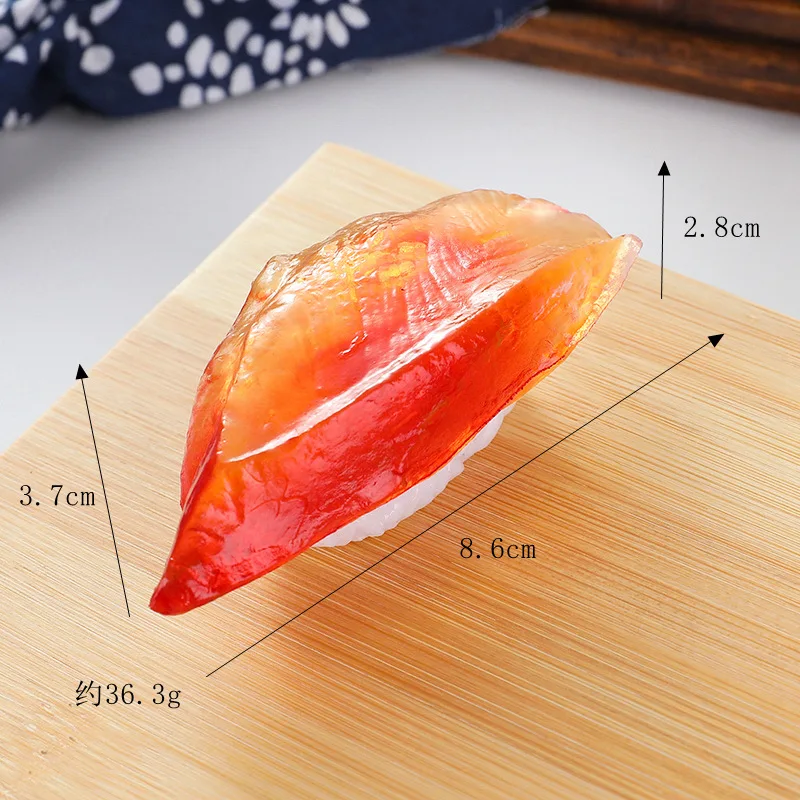 Miniaturen Kunstmatige Nep Sushi Simulatie Schattig Pvc-Materiaal Vis Garnalen Zalm Plakjes Model Schilderij Rekwisieten Benodigdheden