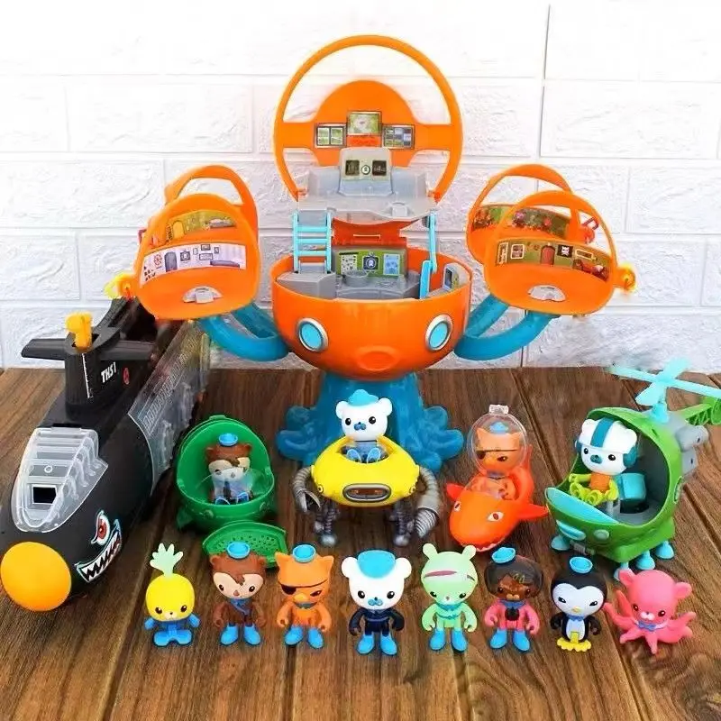 

Original Tv Octonauts All Gup Submarine Boat Vehicles Toys Action Figures Kwazii Barnacles Peso Model Toy Children Cartoon Gifts