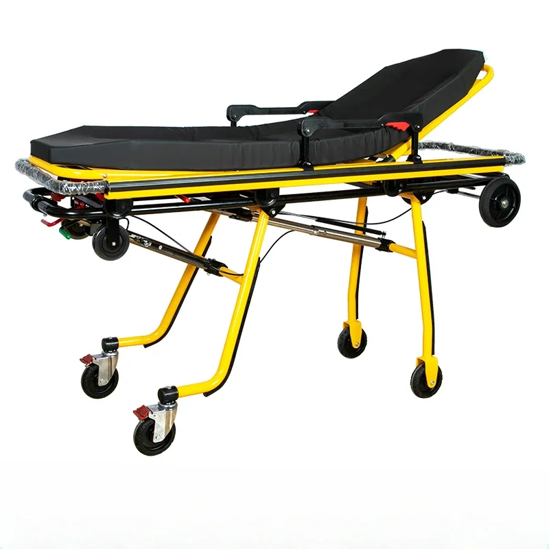 Automatic boarding stretcher, ambulance hree-speed adjustment, high and low  cart