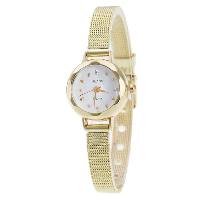 Women Ladies Stainless Steel Mesh Band Wrist Watch Trend Female Watch Stainless Steel Case Classic Silver Simple Reloj Mujer