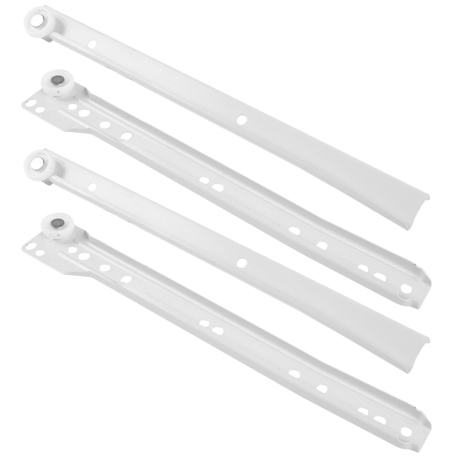 

8pcs Metal Drawer Slides Heavy Duty Replacement Rails For Kitchen Cabinet Wardrobe niture Glides Undermount Guides Hardware
