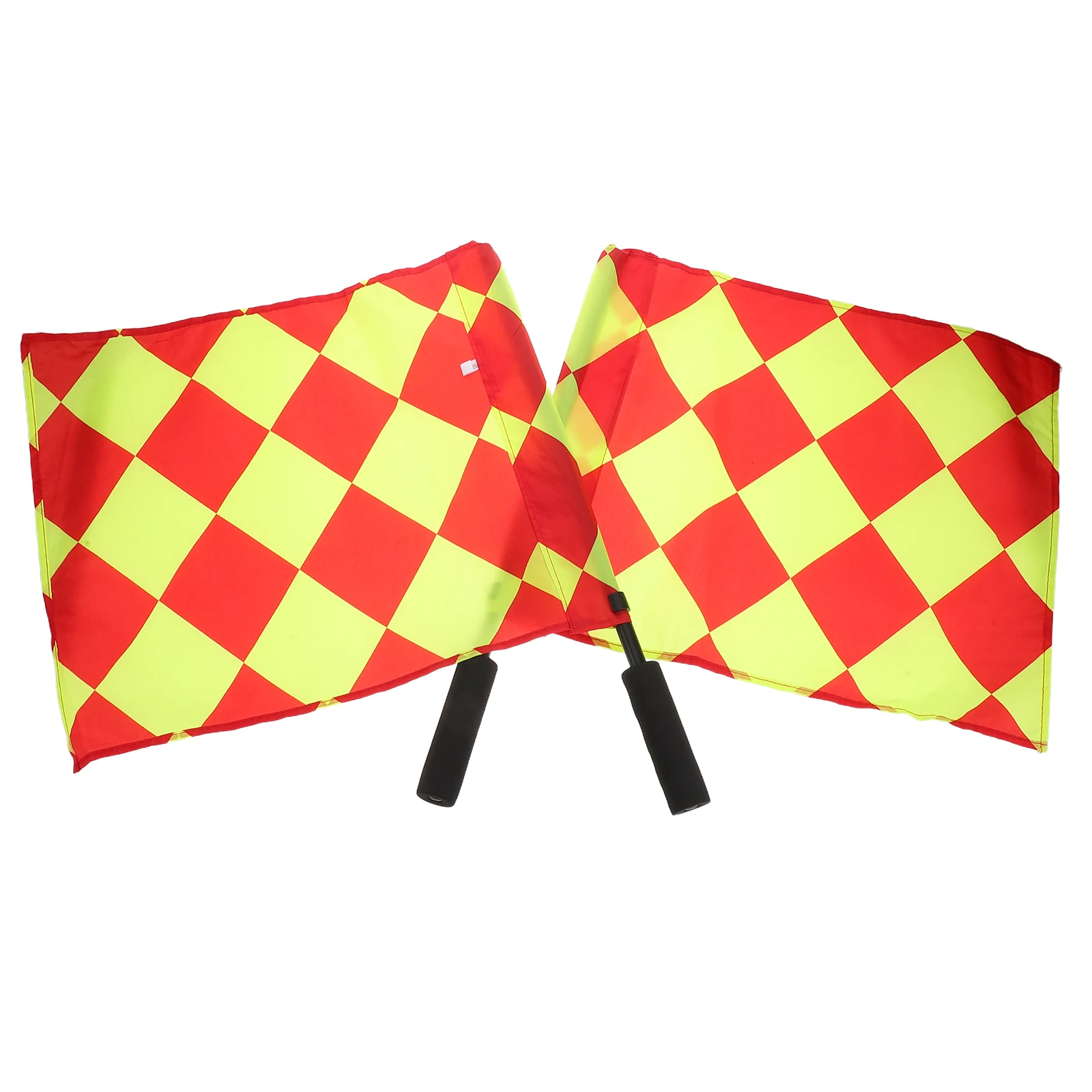 

2Pcs Soccer Lineman Flags for Sports Match Officiating Lightweight Referee Signal Flag Set