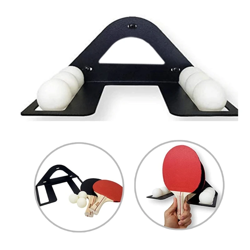 Pingpong-Paddel-Aufbewahrungsregal, wandmontierter Tischtennisschläger-Display-Halter, wandhängender Tischtennisschläger-Halter