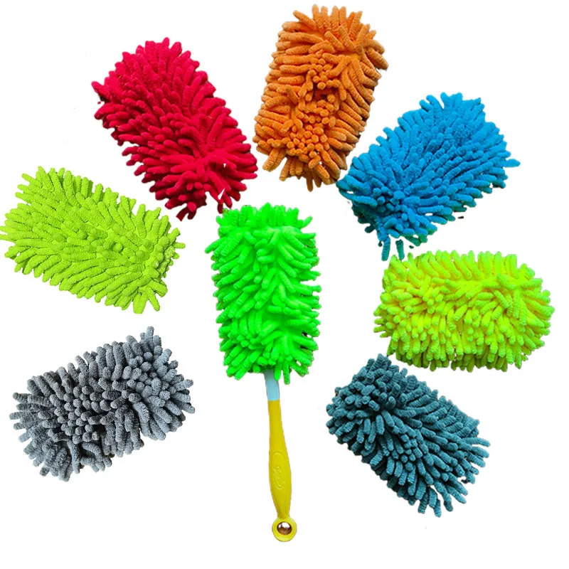 Reusable Duster Refill with Handle for Swiffer Hand Duster 360 Heavy Microfiber Ceiling Fan Duster Pad Home Replacement Cloth