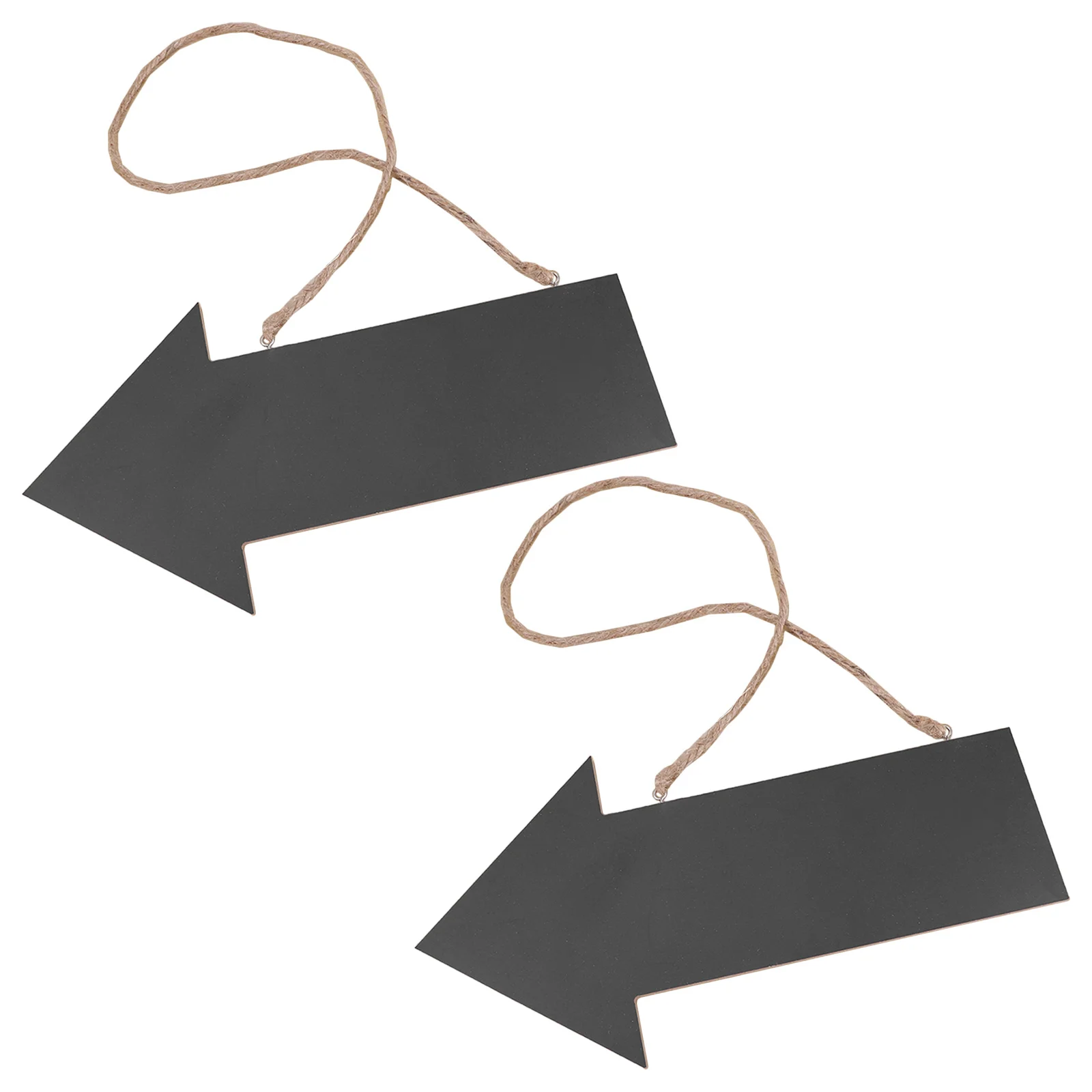 

2Pcs Black Wooden Chalkboard Hanging Sign Rustic Arrow Plaque for Guest Guidance and Home Accent Decor Hanging Plaque