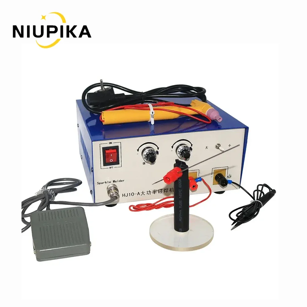 NIUPIKA 100A Spot Welding Machine High Power Handheld Small Laser Welder Jewelry Coil Bracelet Interface Soldering Tool