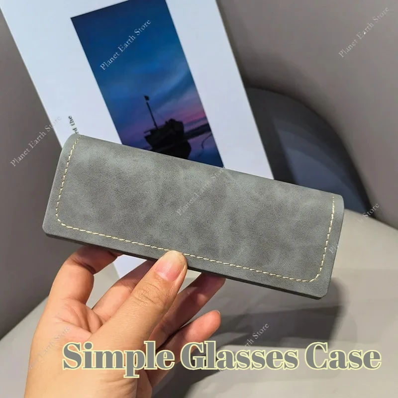 

Portable Simple Glasses Case for Men Women Sunglasses Storage Box Fashion Simple Solid Color Eyewear Accessories