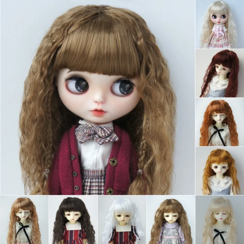 Jusuns Doll Wig  JD149 Long Sauvage Hair with Twin Mini Braids Synthetic mohair BJD Hair 1/12 1/8 1/6 1/4 1/3 Doll Accessories