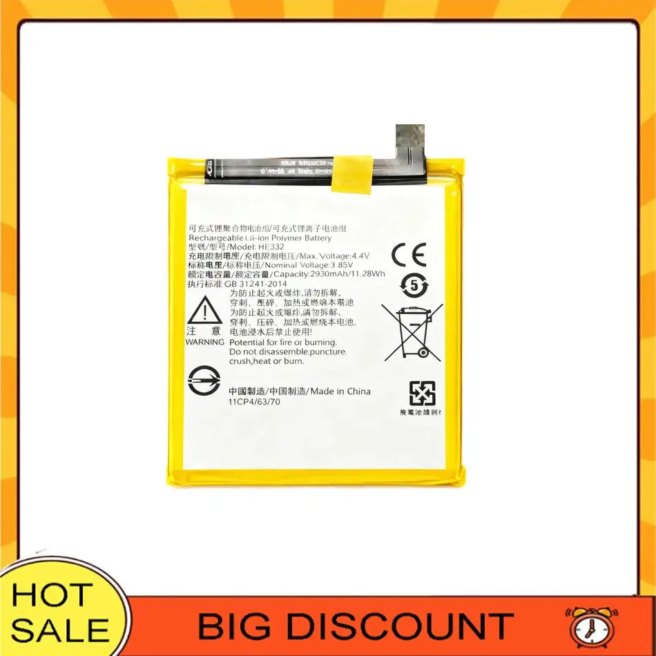 Премиум-аккумулятор для мобильного телефона HE332 для Sharp S2 fs8010 Aquos S2 FS8018 S3 Mini S3mini 2930 мАч Премиум-аккумулятор для мобильного телефона HE332 для Sharp S2 fs8010 Aquos S2 FS8018 S3 Mini S3mini 2930 мАч