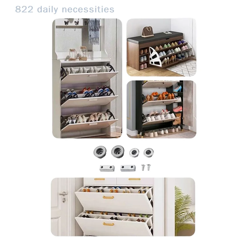 convenientFurniture Shoe Cabinet Connection Hardware Shoe Cabinet Flipping Frame Fixed Screw Fittings