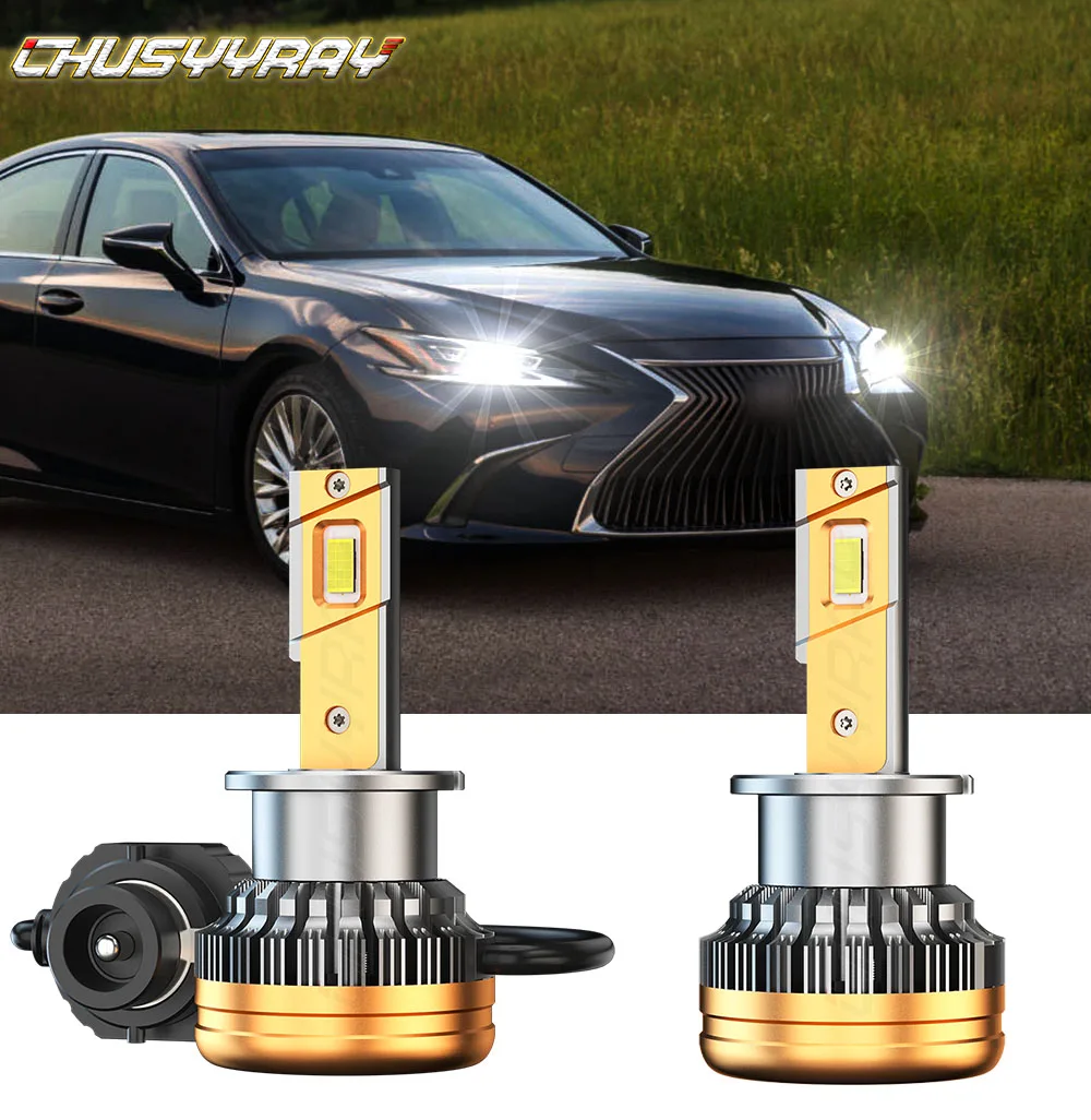 CHUSYYRAY Car Lights Compatible For 2011 2012-2015 Lexus IS250 2X D4S Front HID Xenon White Headlight Bulb Low Beam luzes