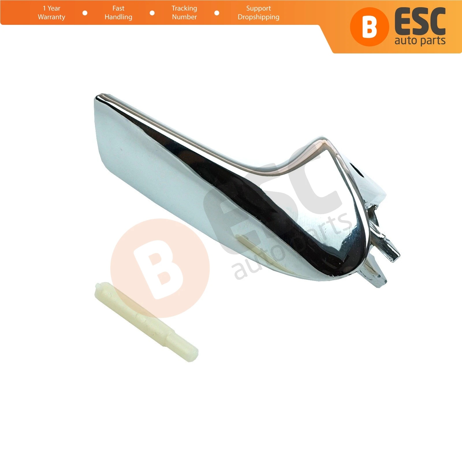 For Right for Seat Ibiza MK4 6J EDP1097-2 Chrome Color Stainless Plastic Interior Inner Door Opener Handle Actuator 6J1837114