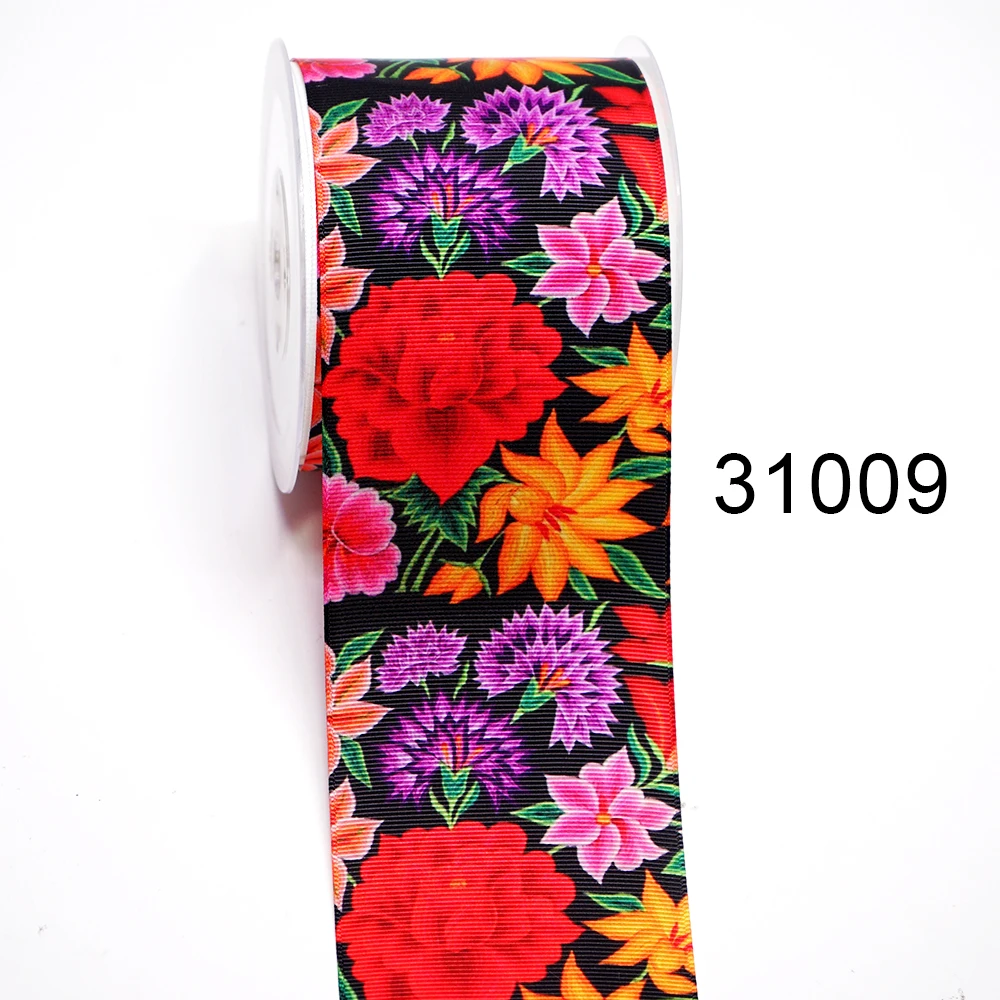 DIY Cartoon Mexican Style Printed Grosgrain Ribbon For Craft Supplies Sewing Accessories 5 Yards. 23860