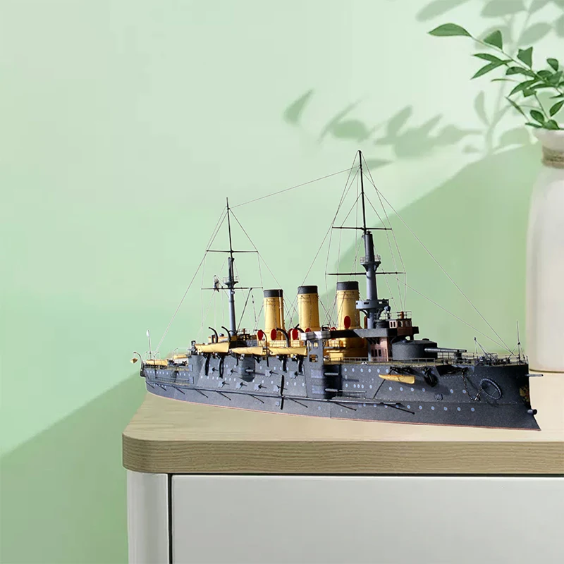 1:250 Russian Navy Oslavia Battleship Paper Model Paper Ship Model DIY Handmade Paper Craft Aldult Toy Military Model Home Decor