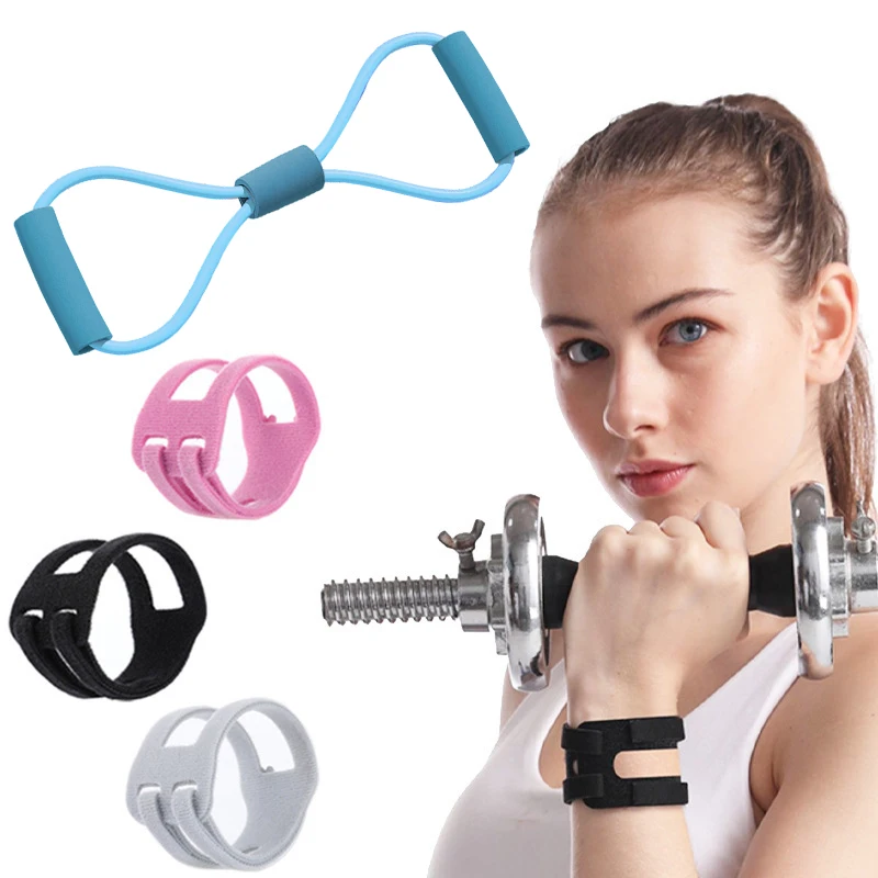 Yoga Sport Wrist Guard Elastic Wrist Band Badminton Professional Wrist Guard 8 Shape Resistance Band Open Back Fitness Equipment