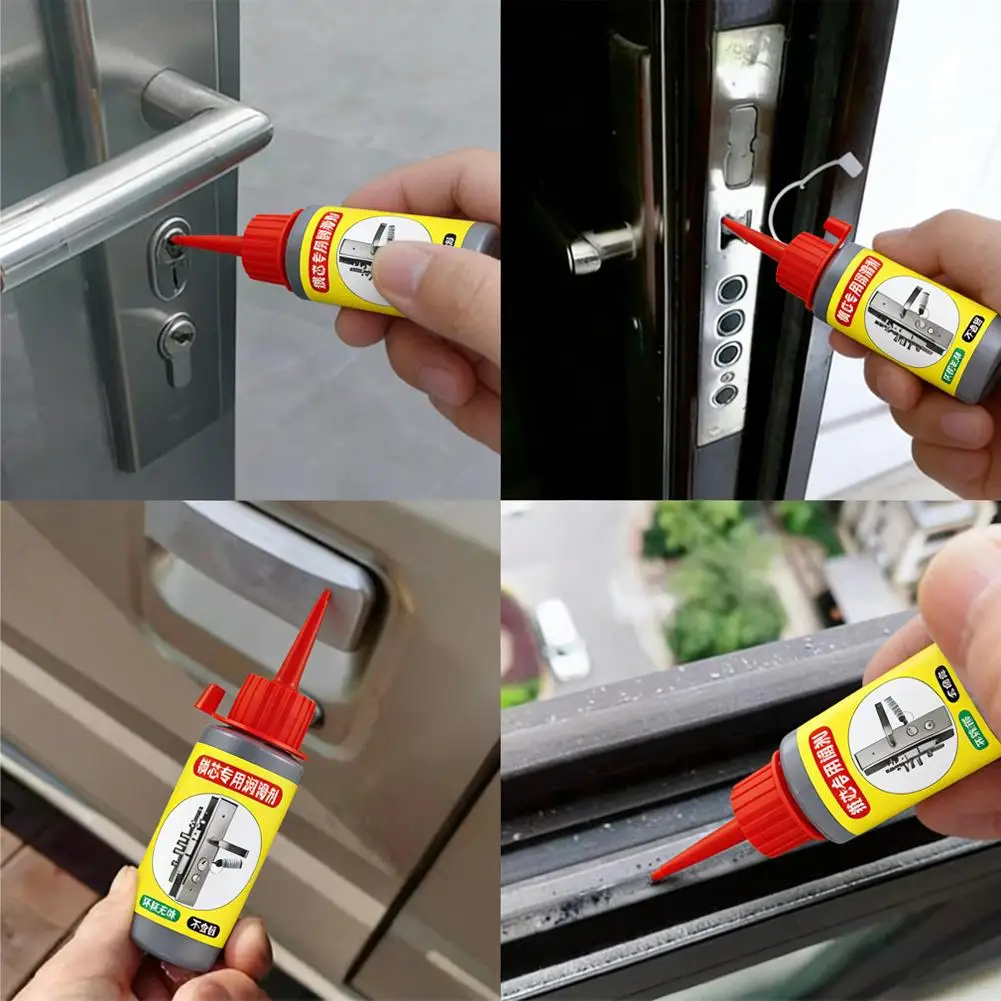 1/2 Stück Schließzylinder-Graphitschmiermittel Pulver Langlebiges Rostschutz- und Widerstandsschmiermittel für festsitzende Türschlösser für Auto & Fenster – Detail 2