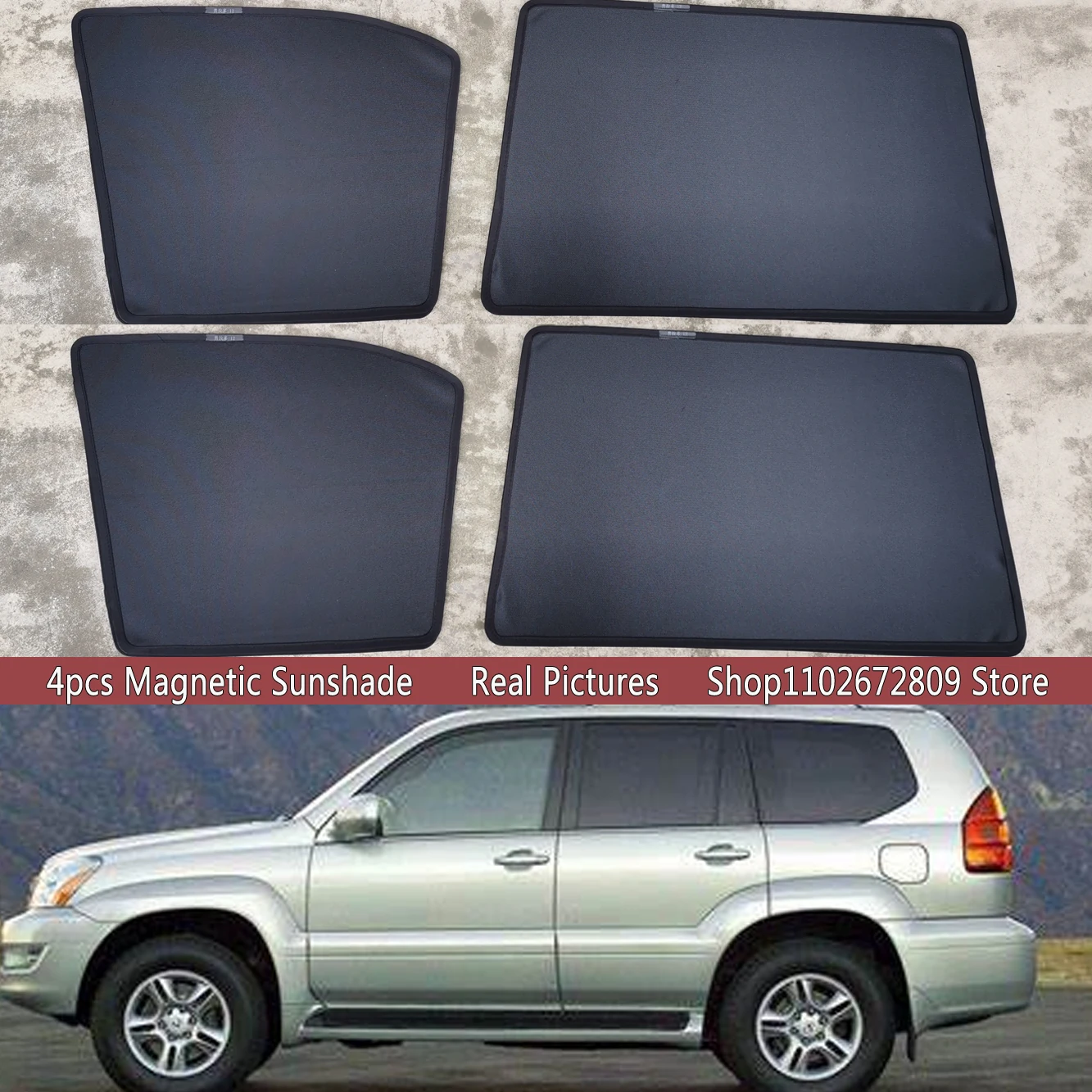 

Magnetic Car Sunshade Shield Front Windshield Frame Curtain Sun Shades For Lexus GX470 GX 470 J120 120 2002 - 2009 Accessories