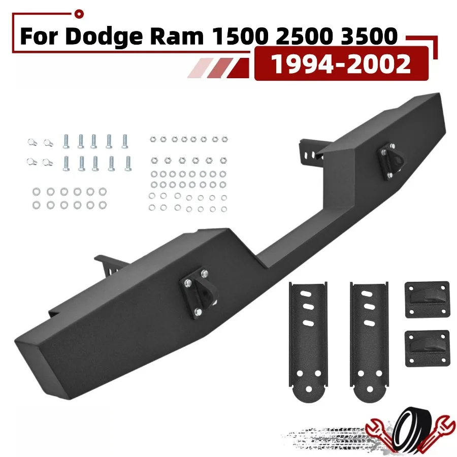 

For 1994-02 Dodge Ram 1500 2500 Rear Step Bumper Assembly Heavy-Duty Full Width
