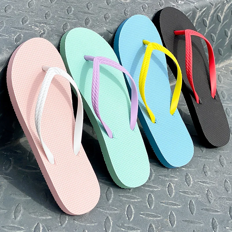 New Women Slippers Outdoor Light Weight Solid Shoes Ladies Flat Flip-flop Non-slip Basic Indoor House Slides Sandals Female