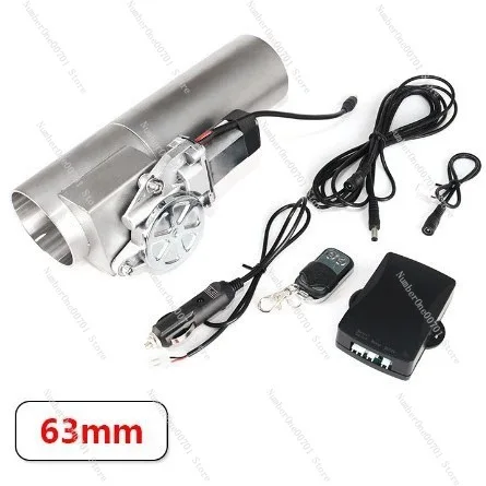63/76mm Electric Exhaust Cutout Valve, Stainless Steel Remote Controlled Variable Exhaust for Car Sound Tuning