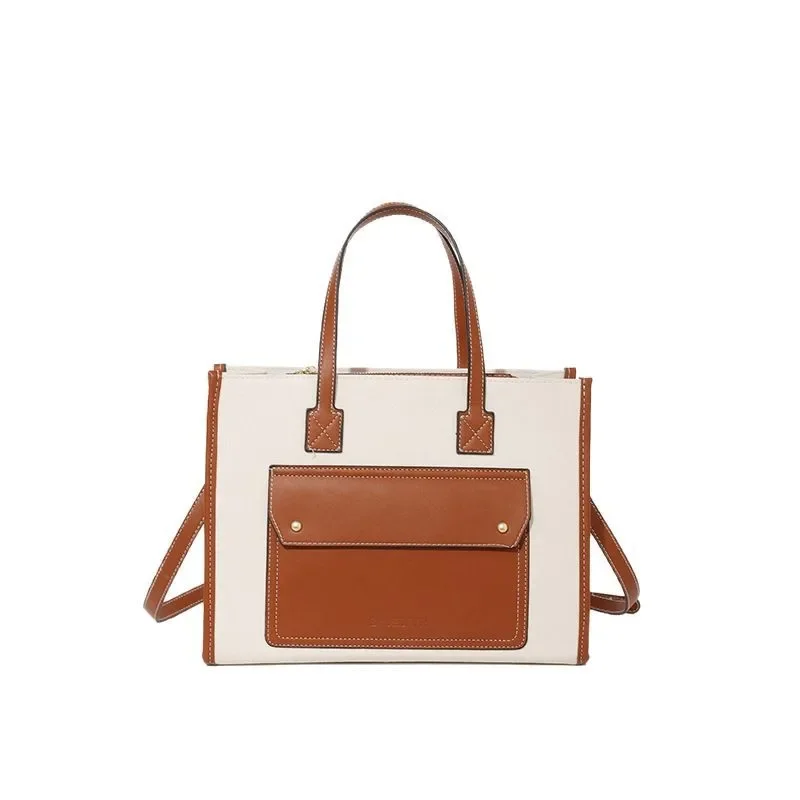 

Women's 3-piece handbag set, color blocked shoulder bag, underarm bag set, designer style fashionable versatile bag