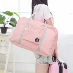 Bolsas de viaje plegables Oxford Unisex, bolsas de equipaje de gran capacidad para mujeres, bolsos impermeables, bolsas de mano de viaje para hombres, novedad de 2023