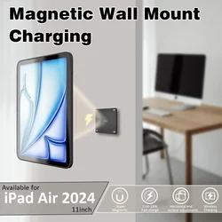 Zilvex iPad wall mount with power iPad Air 2024 M2 11-inch Wall Station Wireless Charging  Tablet iPad Stand