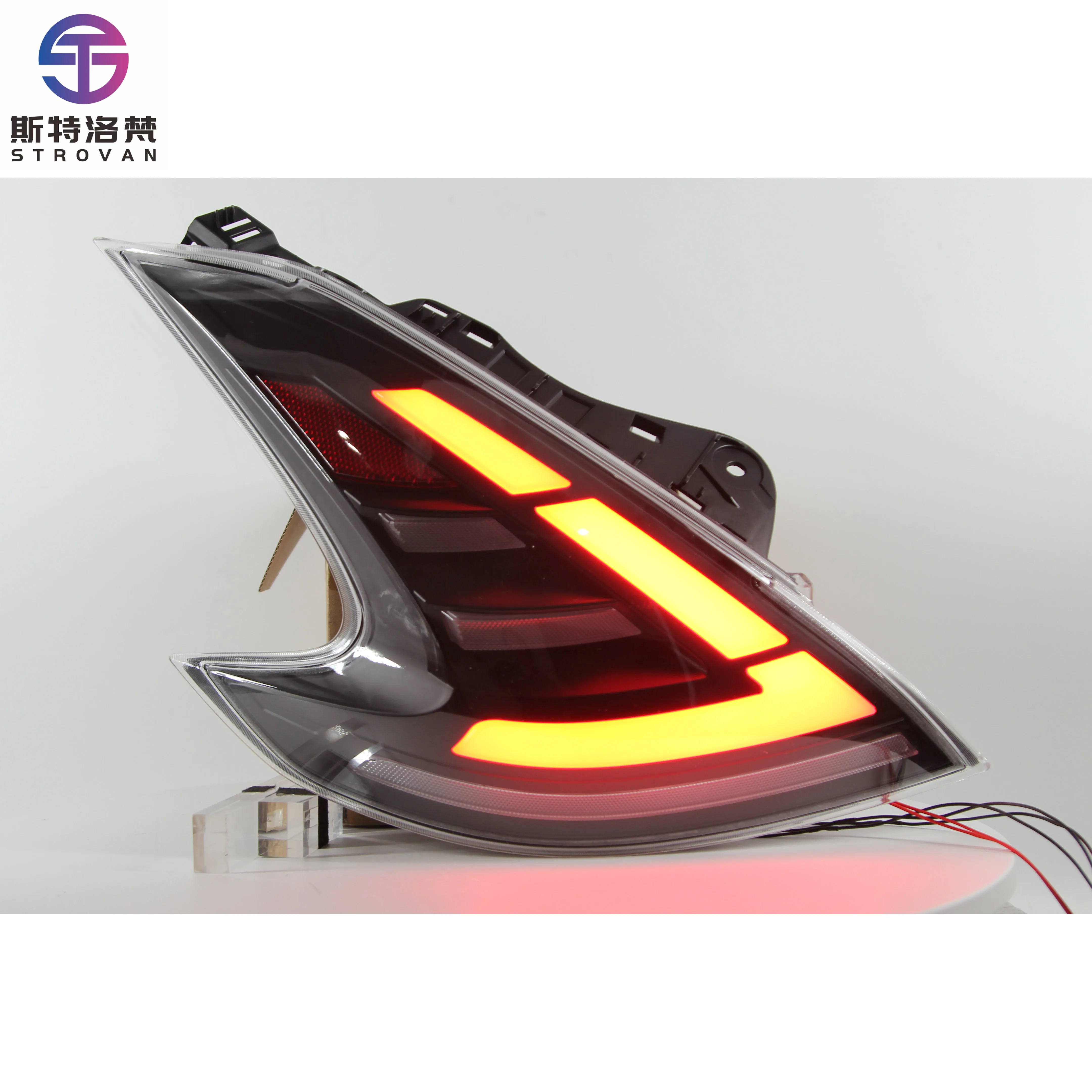 

STLF CLRAK DK Motion for 370z Taillights Z34 2008-2019 Auto Lighting Systems Full Led Taillights Taillamp Car Accessories