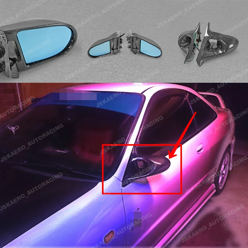 

For Honda Integra LHD DC2 Side Rear View Mirror Carbon Fiber Rearview mirrors car BodyKits