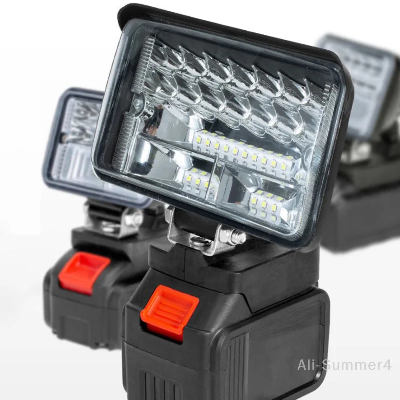 18V Li-ion Battery LED Work Light 3/4 Inch Flashlight Portable Emergency Flood Lamp Camping Lamp