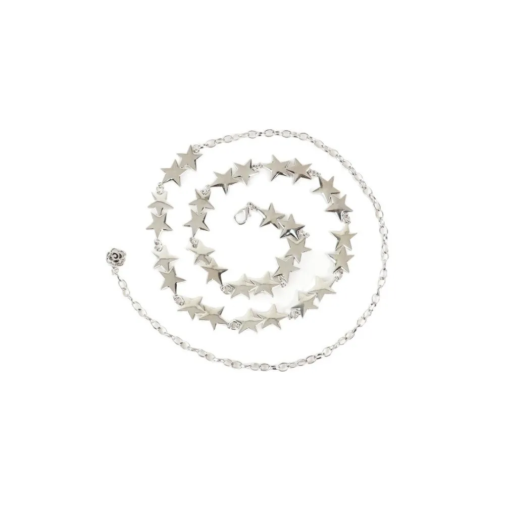 

Новая поясная цепочка с пятиконечной звездой, металлические винтажные поясные ремни Y2K, элегантная цепочка для тела, подарок