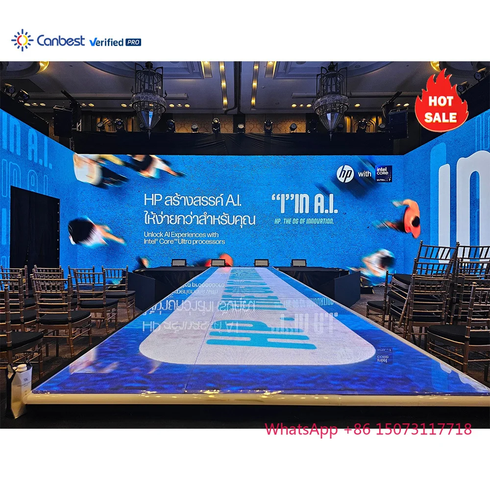 Outdoor P2.6 Pixel Pitch 2.6 P3.91 Interactive Dance Floor Modular Led Display Screen Dancing Floor Video Wall Panel Solution
