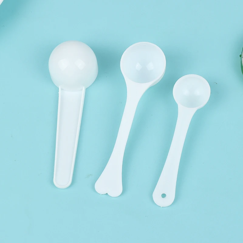 10 pezzi 1g 3g 5g 10g misurino in plastica misurino cucchiai in polvere di latte